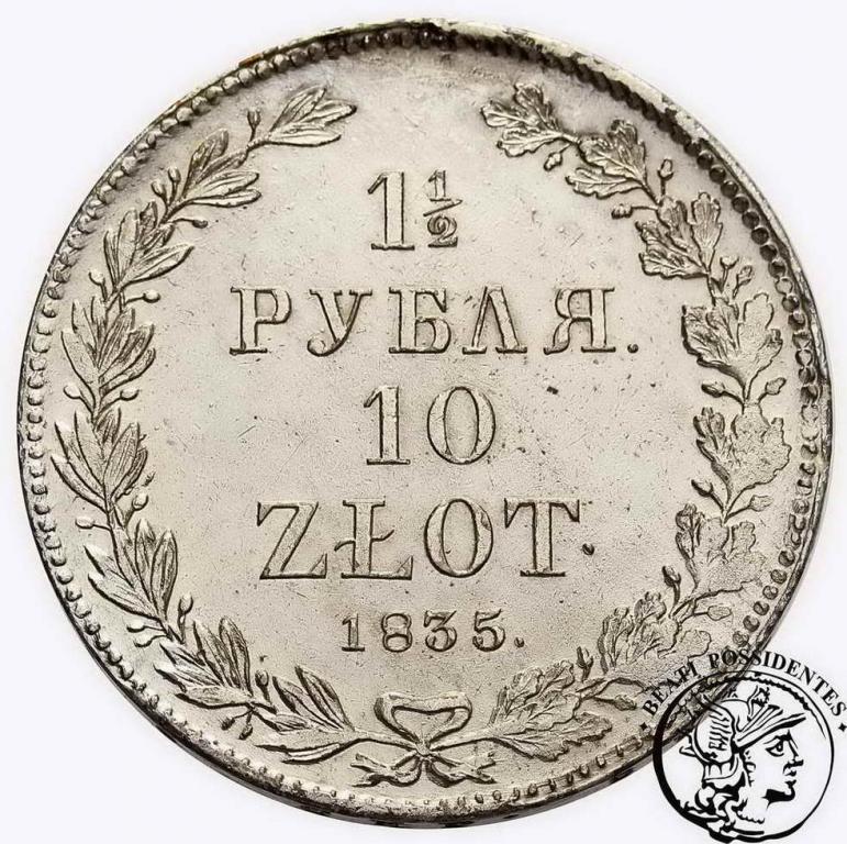 1 1/2 Rubla = 10 zł 1835 NG Mikołaj I st. 3+