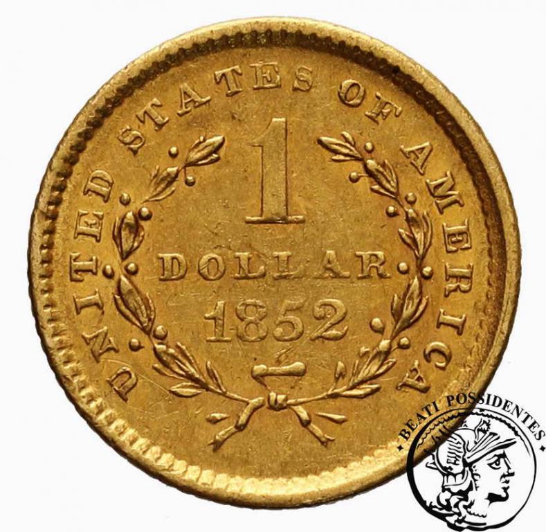 USA 1 $ Dolar 1852 Philadelphia st.3