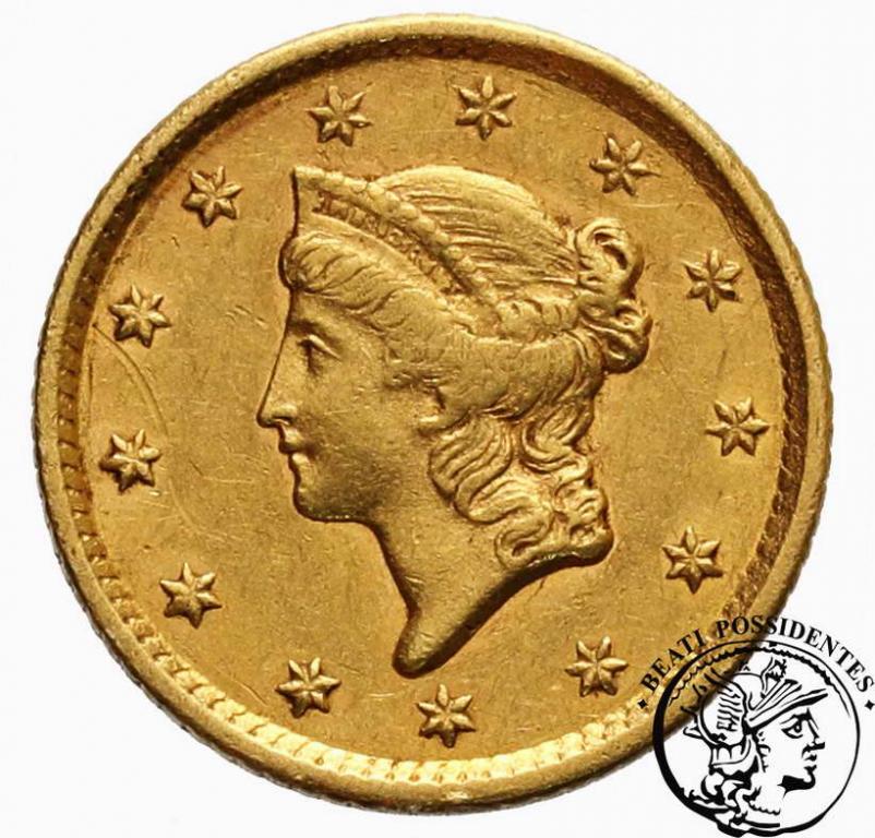 USA 1 $ Dolar 1852 Philadelphia st.3
