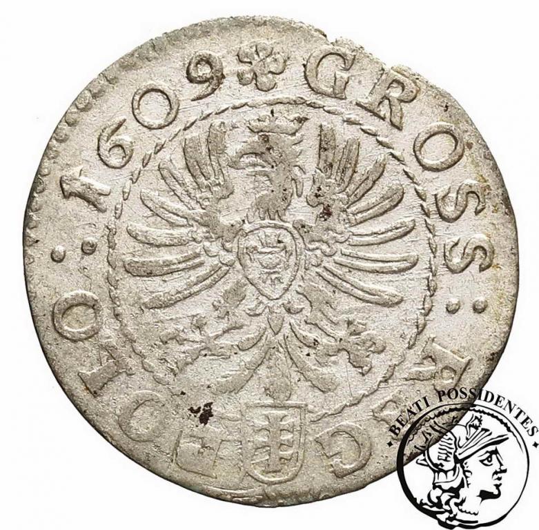 Zygmunt III Waza grosz kor 1610 Krakow st. 2-/3+
