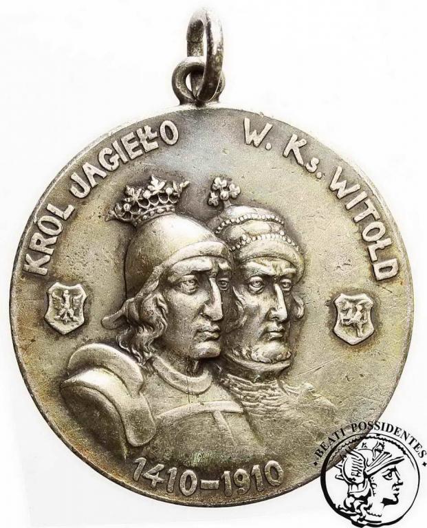 Polska medal 1910 500 lat Grunwaldu srebro st. 2