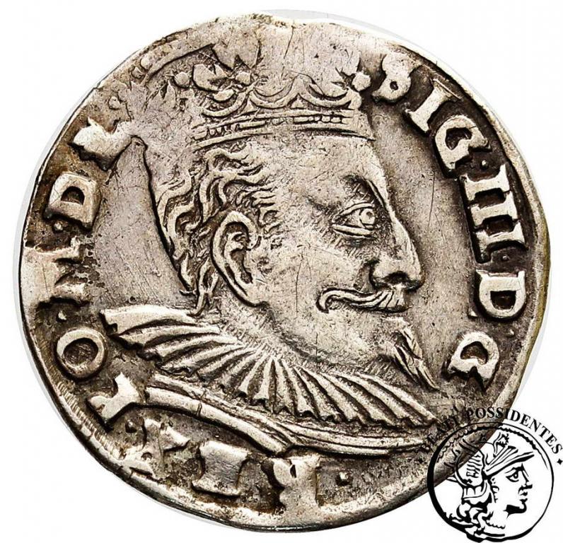 Zygmunt III Waza trojak lit 1596 Wilno st. 3