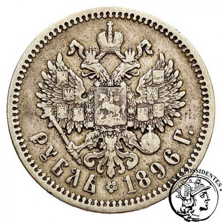 Rosja Mikołaj II 1 Rubel 1896 AG st.3-