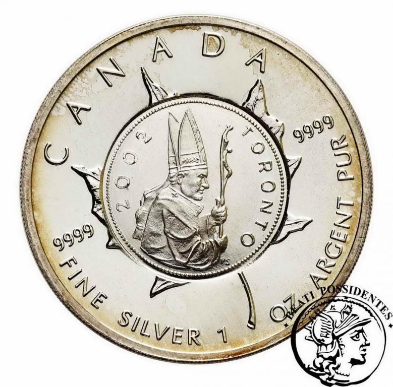 Kanada 5 $ 1999 Jan Paweł II 2002 st. 1-