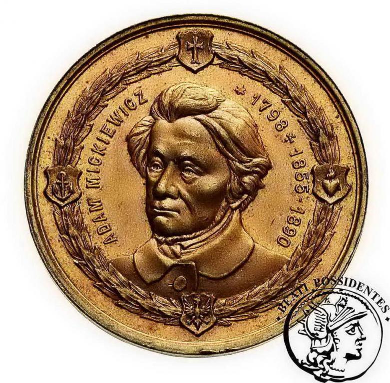 medal 1890 A. Mickiewicz Kraków st. 1-