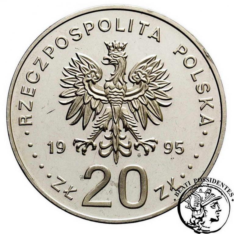 III RP 20 zł 1995 ''ECU'' Mikołaj Kopernik st.L-