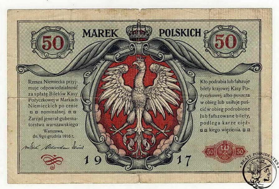 Polska 50 Marek + 100 Marek jenerał lot 4szt st4+