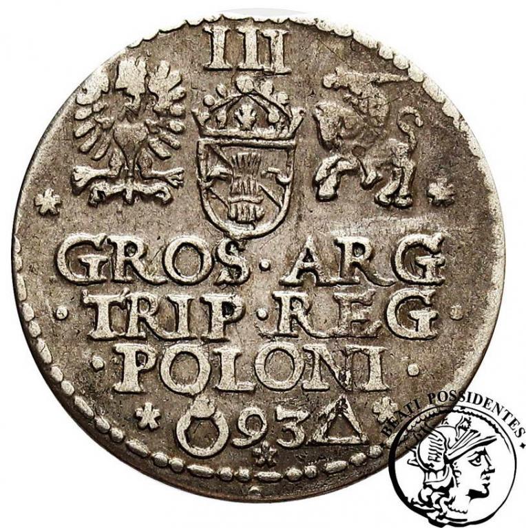 Zygmunt III Waza trojak koronny 1593 Malbork st.3