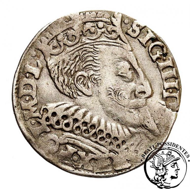 Zygmunt III Waza trojak koronny 1596 Bydgoszcz st3