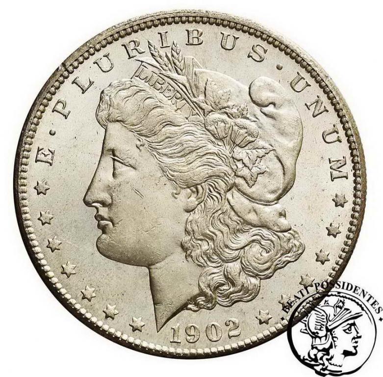 USA 1 $ dolar 1902 O /New Orlean/ st. 2+