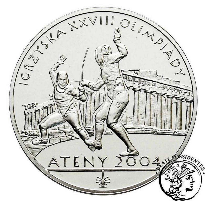 III RP 10 zł Ateny 2004  st.L