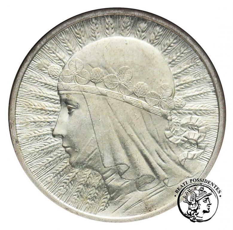 II RP 2 złote 1932 głowa kobiety GCN MS 62