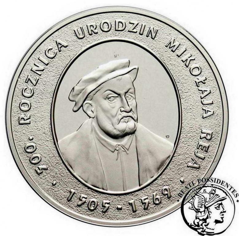III RP 10 zł Mikołaj Rej 2005 st.L