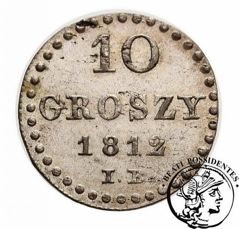 Księstwo Warszawskie 10 groszy 1812 st. 1-