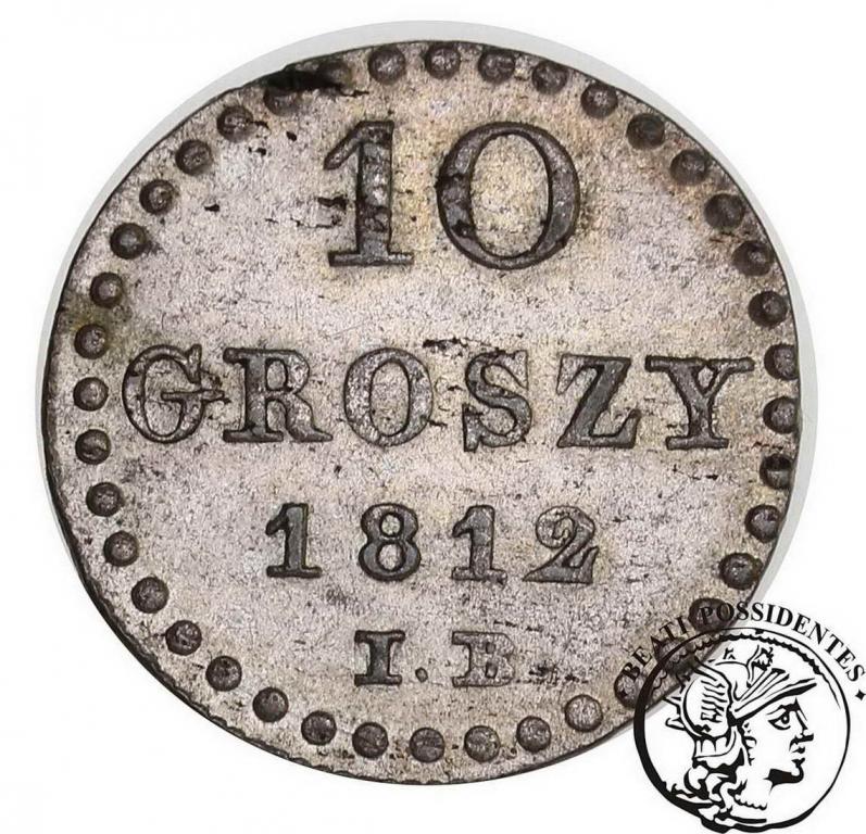 Księstwo Warszawskie 10 groszy 1812 st. 1-