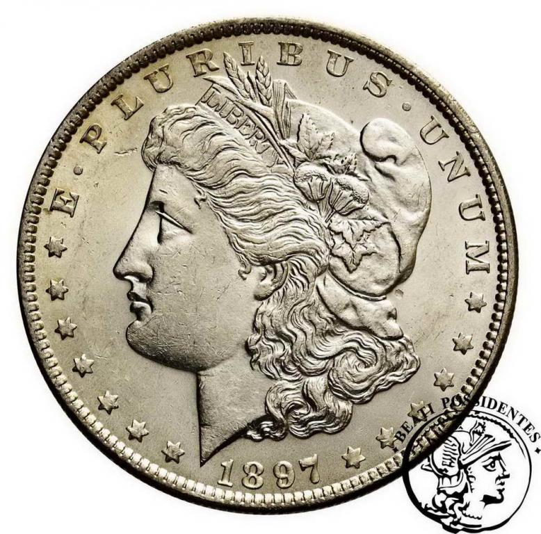 USA 1 $ dolar 1897 /Philadelphia/ st. 1-/2+