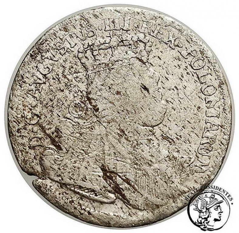 Polska August III Sas Szóstak koronny 1754 st.5