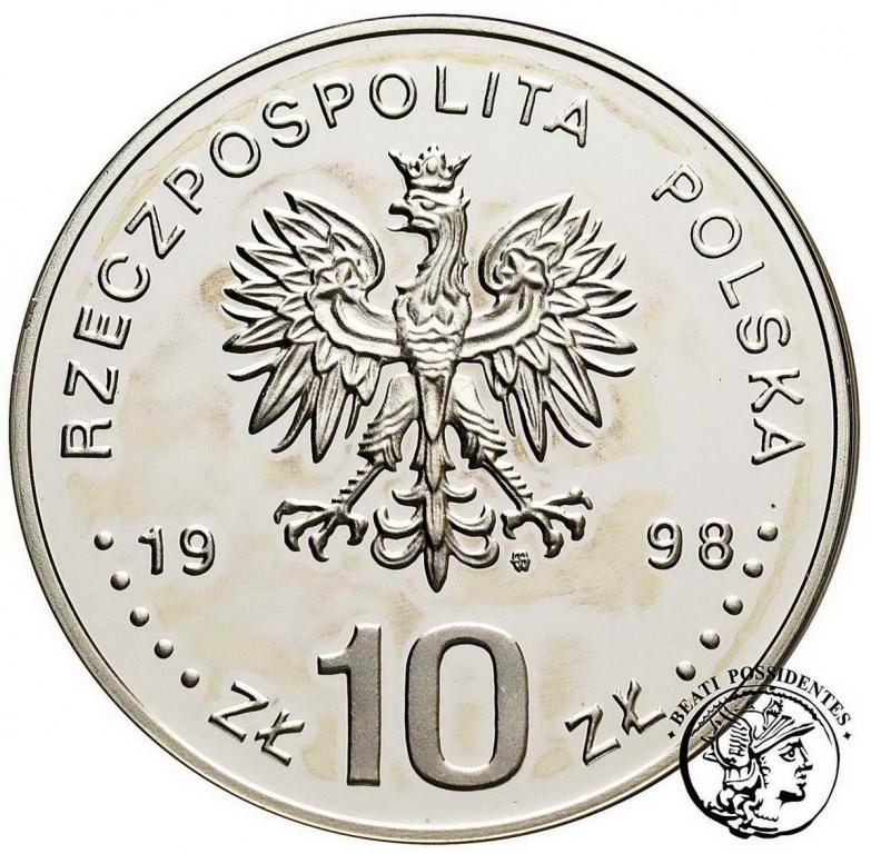 III RP 10 zł 1998 Zygmunt III Waza półp st. L