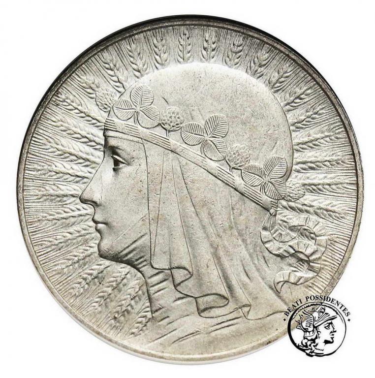 II RP 5 złotych 1932 b/zn głowa kobiety GCN MS62