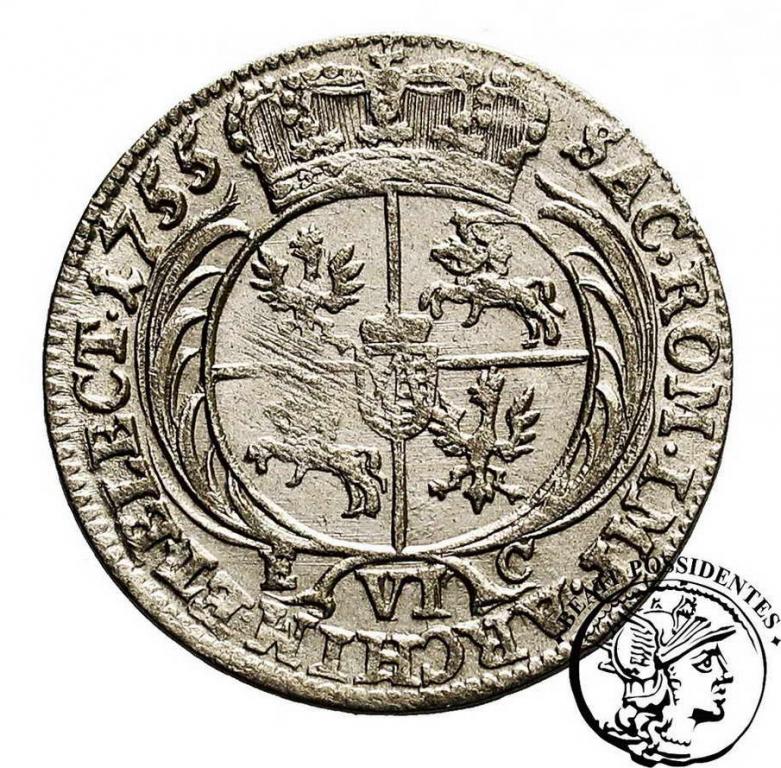 August III Sas szóstak koronny 1755 st.2
