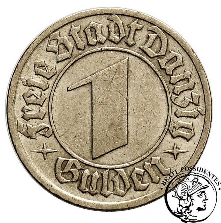 Wolne Miasto Gdańsk 1 Gulden 1932 st.3+