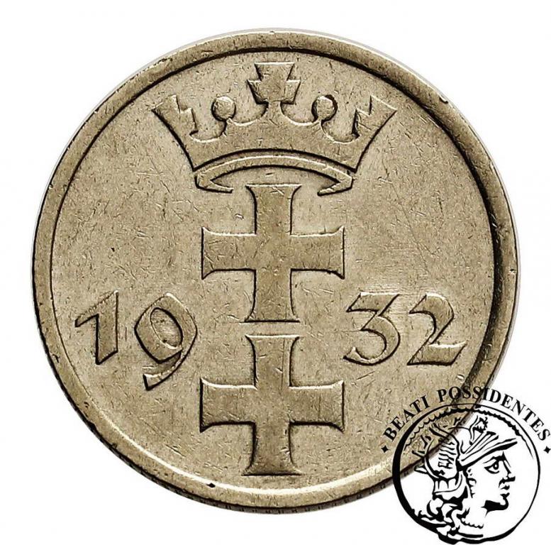 Wolne Miasto Gdańsk 1 Gulden 1932 st.3+