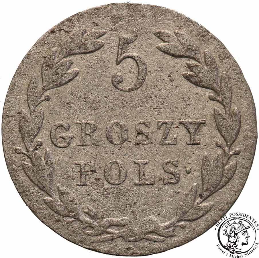 Polska 5 groszy 1822 IB Aleksander I st. 3