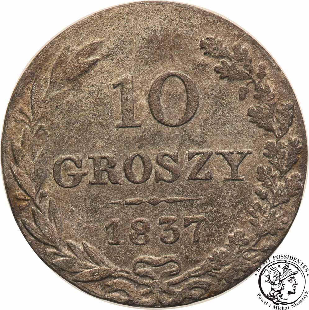 Polska 10 groszy 1837 Mikołaj I st. 3