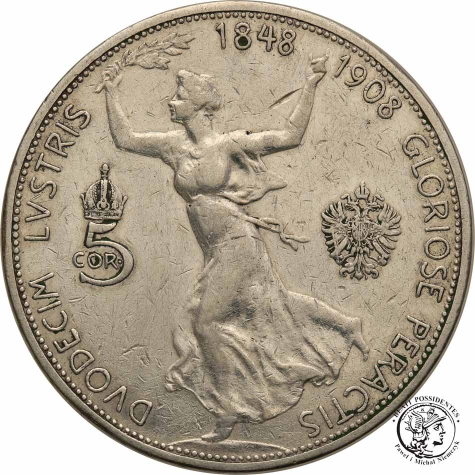 Austria 5 koron 1908 st. 3