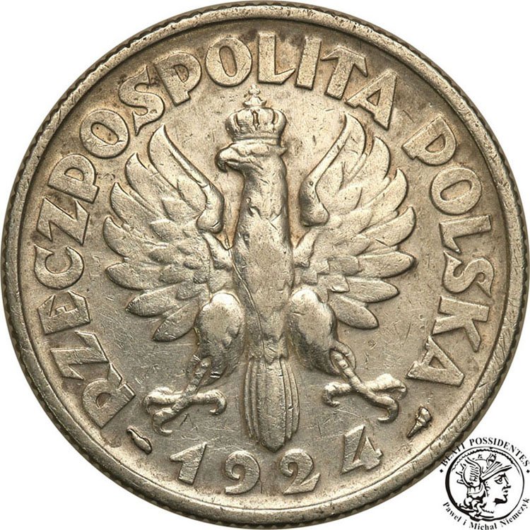 2 złote 1924 Paryż st.3-