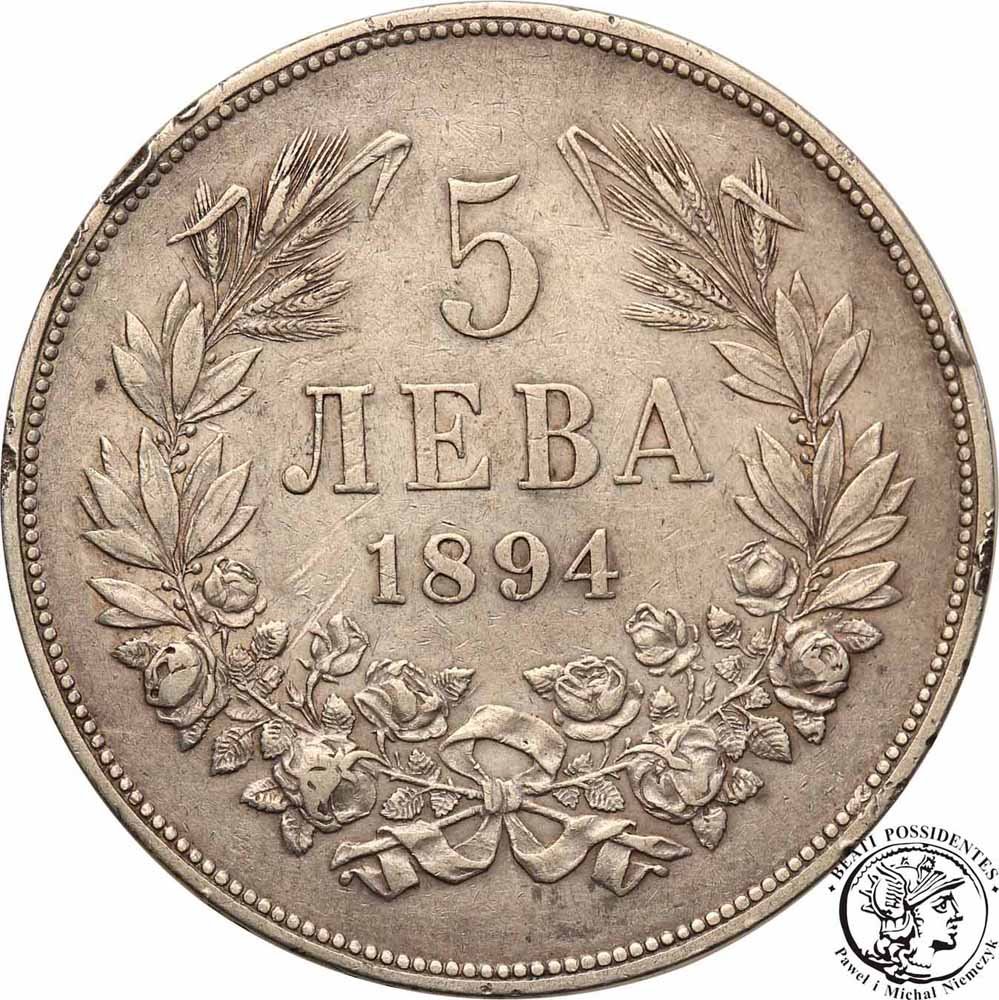 Bułgaria 5 Lewa 1894 st. 3