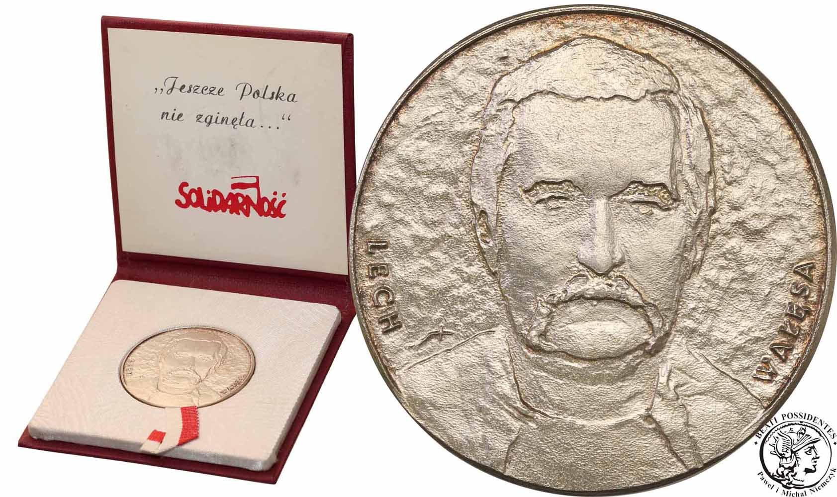 Polska medal Wałęsa SREBRO st.1