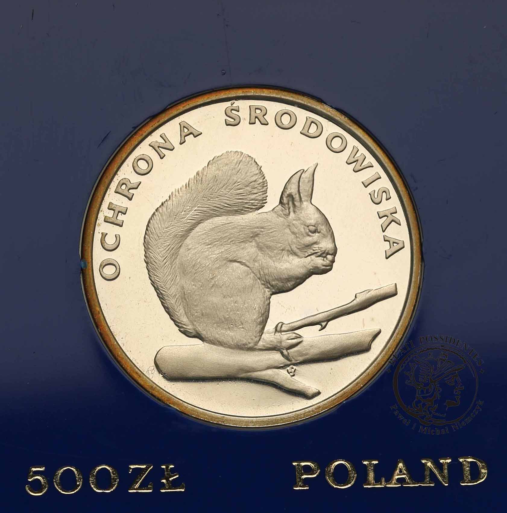 PRL 500 złotych 1985 Wiewiórka st. L