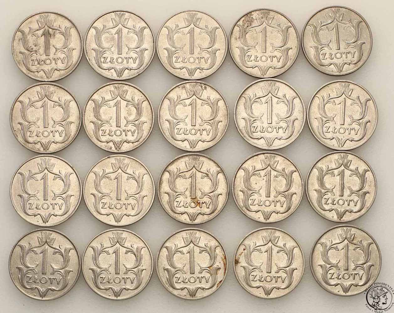 Zestaw 1 złoty 1929 Rzadkie - 20 szt