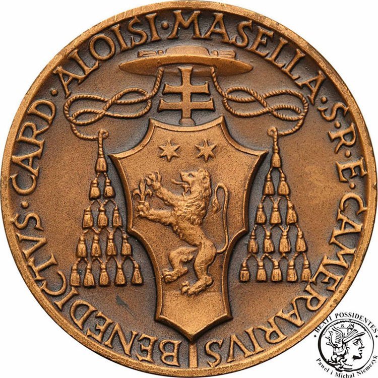 Watykan medal Sede Vacante 1963 brąz