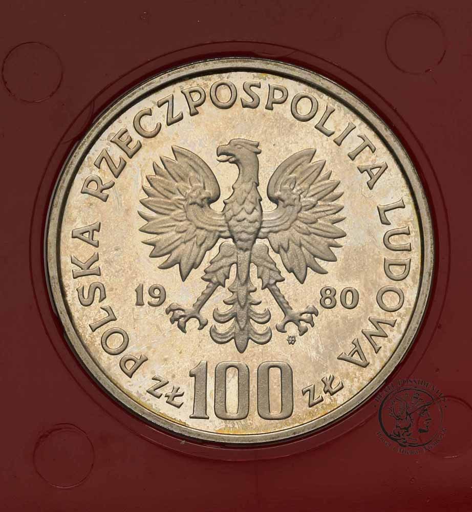 PRÓBA Srebro 100 złotych 1980 Głuszce st.L