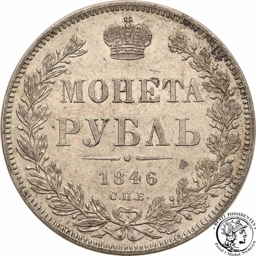 Rosja Rubel 1846 Mikołaj I st. 3+