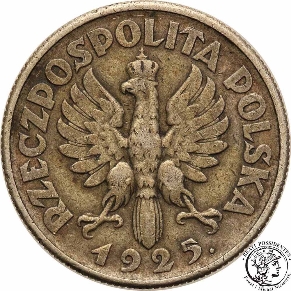 II RP 1 złoty 1925 . kropka st. 3+