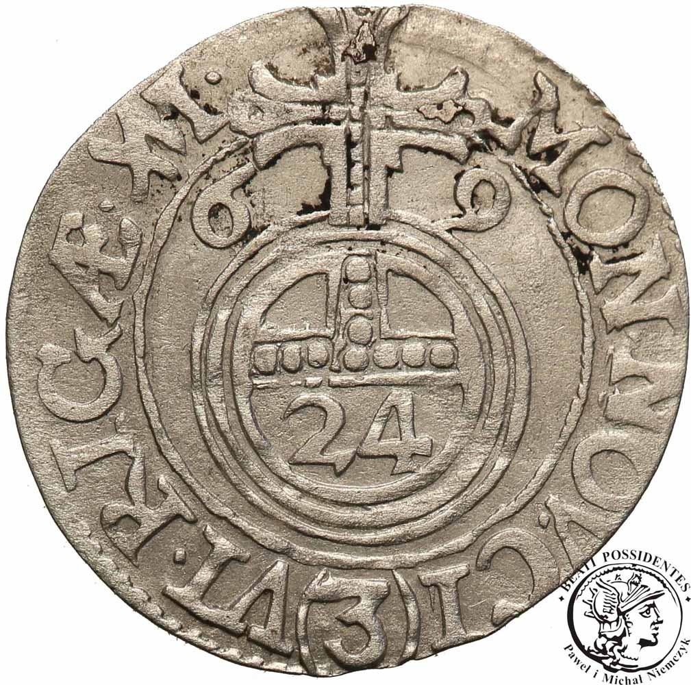 Polska Ryga (szw) półtorak 1669 Karol st.2-