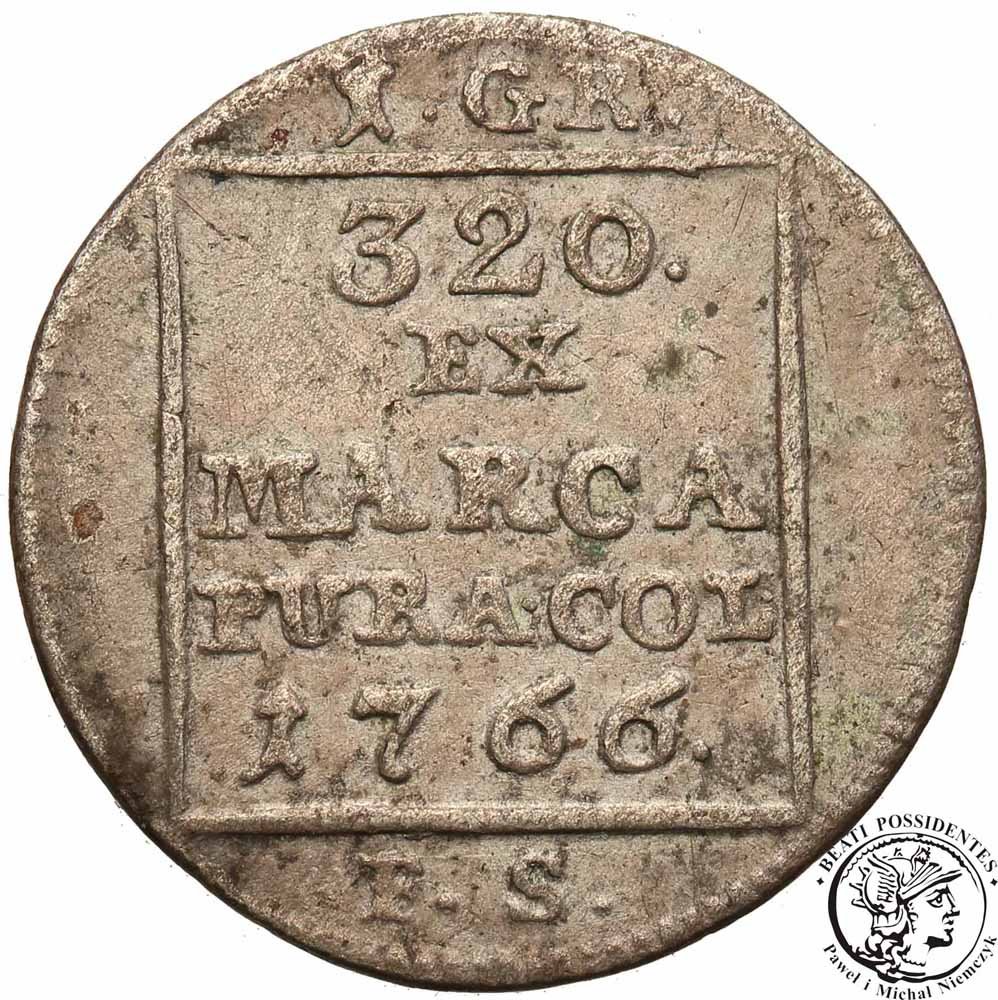 SA Poniatowski 1 grosz srebrny 1766 st.3