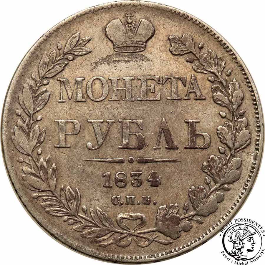 Rosja 1 Rubel 1834 Mikołaj I st.3