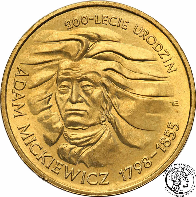 2 złote 1998 Adam Mickiewicz st.1