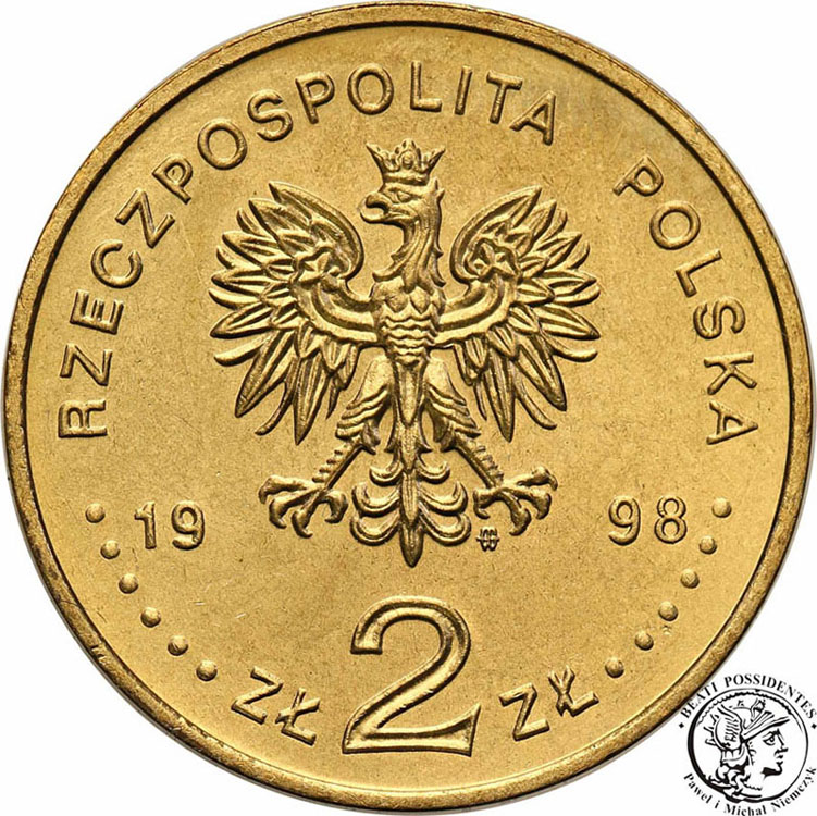 2 złote 1998 Adam Mickiewicz st.1
