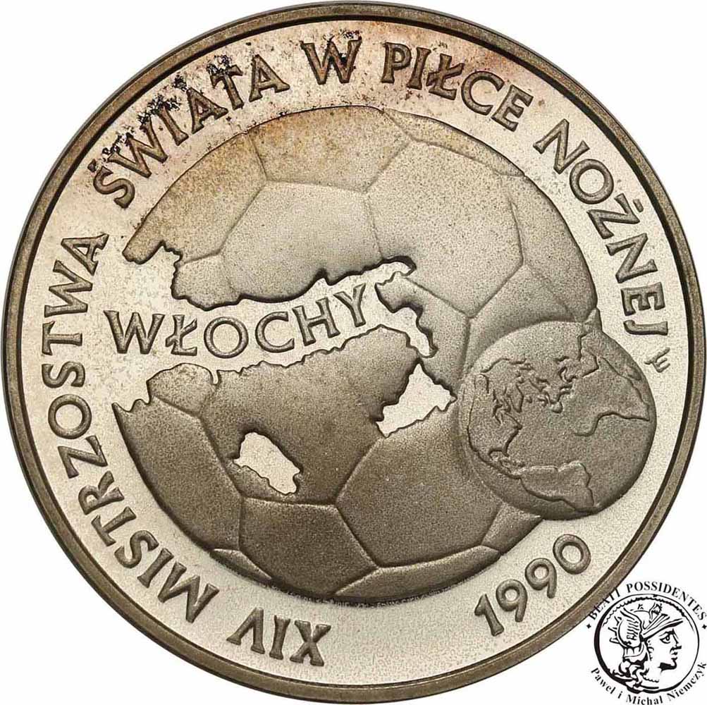 Polska III RP 20 000 złotych 1989 FIFA Włochy st.L