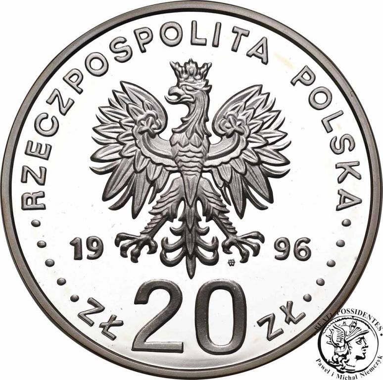 20 złotych 1996 IV wieki stołeczności Warszawy sL-