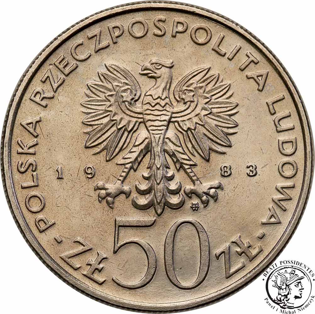 PRÓBA Nikiel 50 złotych 1983 Sobieski st.1