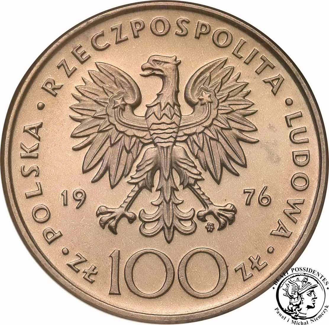 PRÓBA Nikiel 100 złotych 1976 Kościuszko st.L