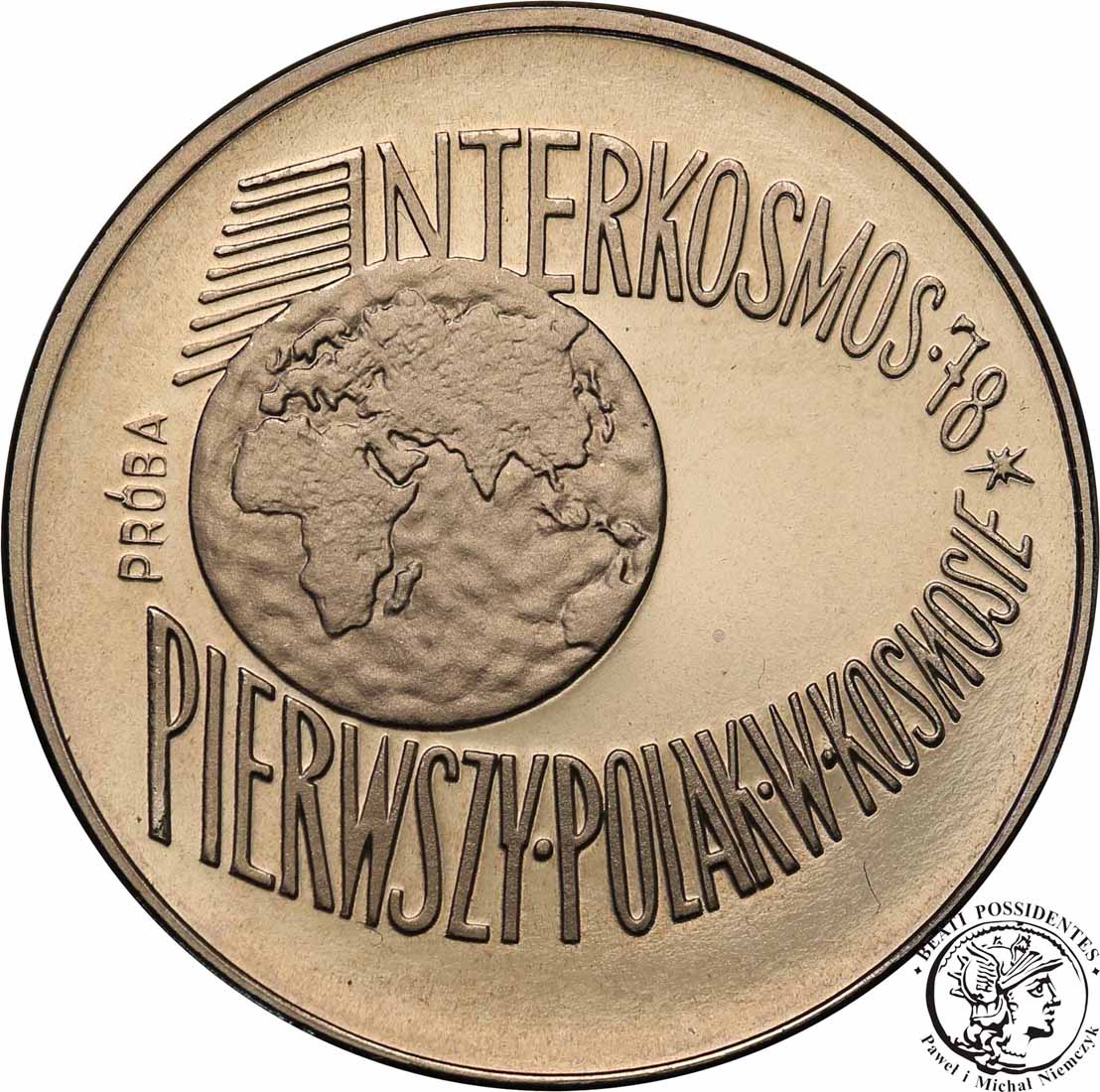 PRÓBA Nikiel 100 złotych 1978 Interkosmos st.L