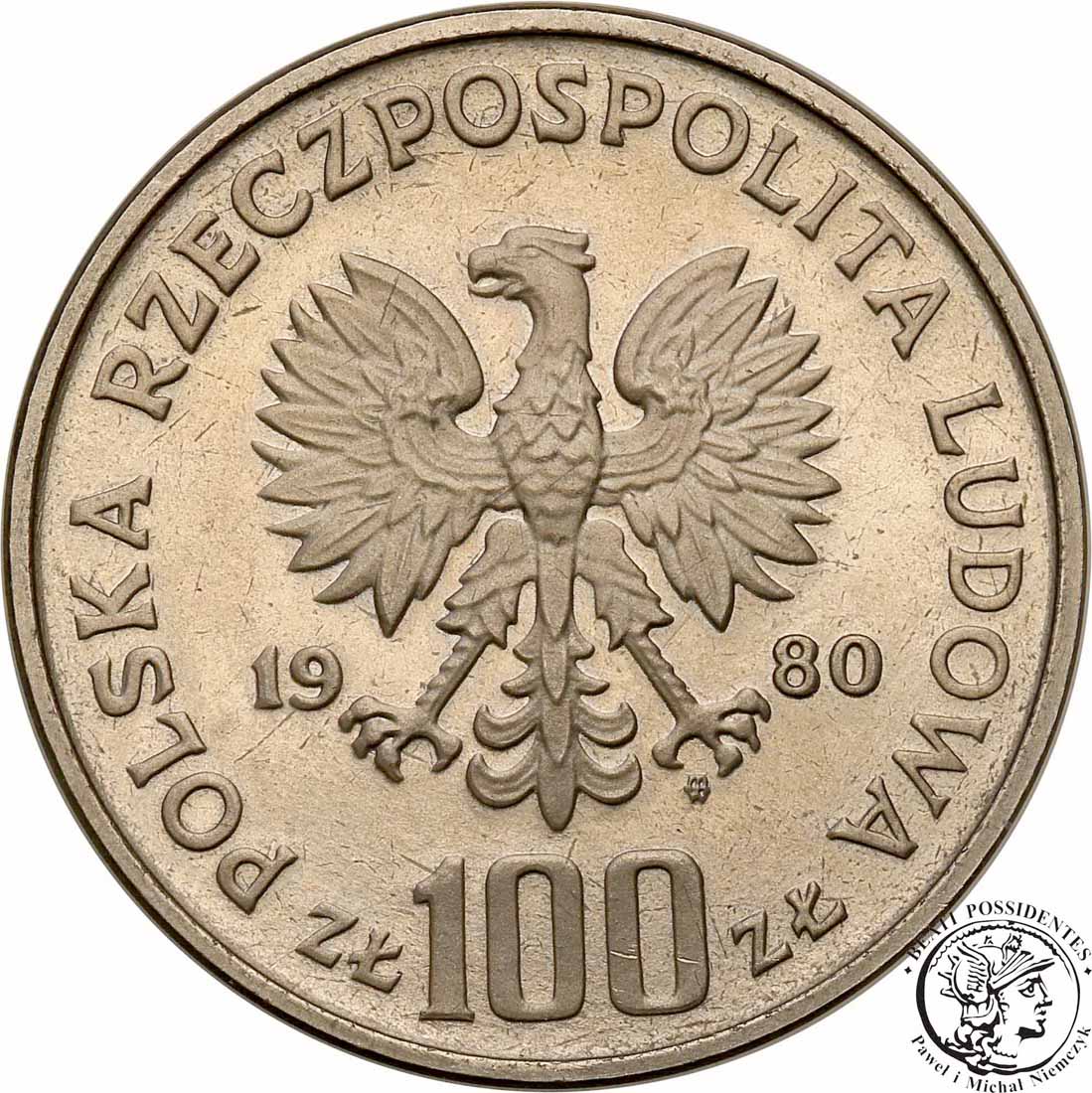PRÓBA Nikiel 100 złotych 1980 Dar Pomorza st.L