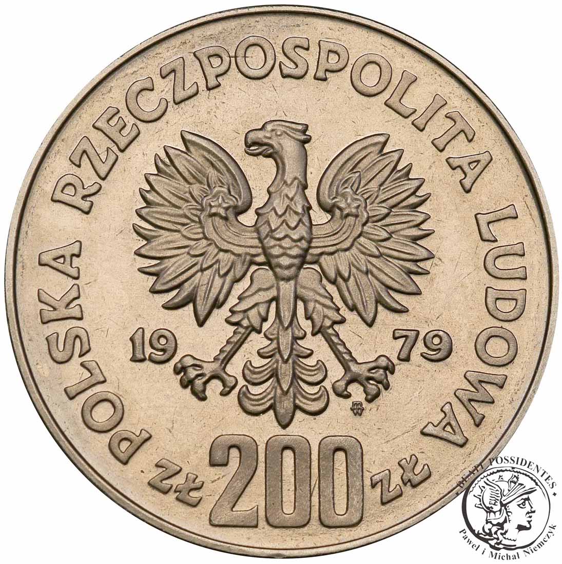 PRÓBA Nikiel 200 złotych 1979 Mieszko I st.L